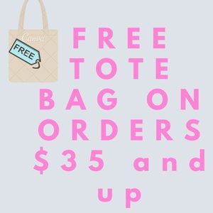 No plastic ! Yes to Tote bags ! OFFER 💗‼️